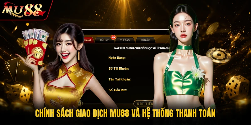 Chính sách giao dịch MU88 và hệ thống thanh toán