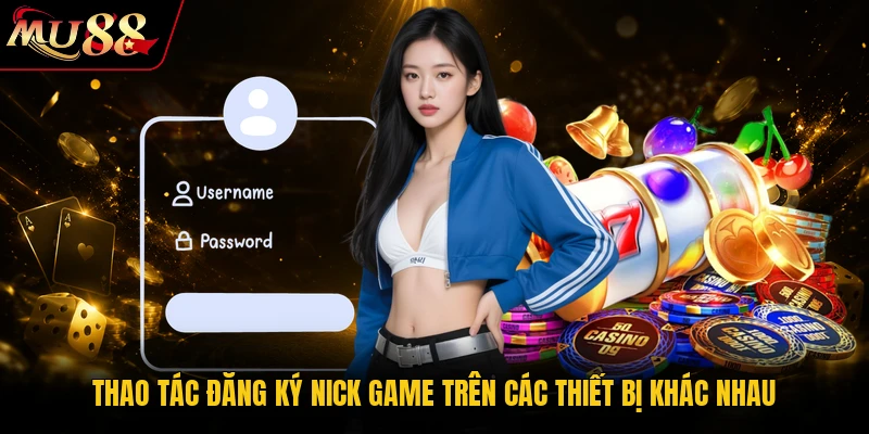 Thao tác đăng ký nick game trên các thiết bị khác nhau